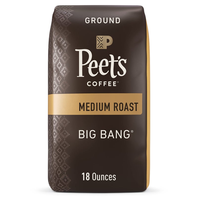 Peet's Coffee, Medium Roast Ground Coffee - Big Bang 18 Ounce Bag - Image 1